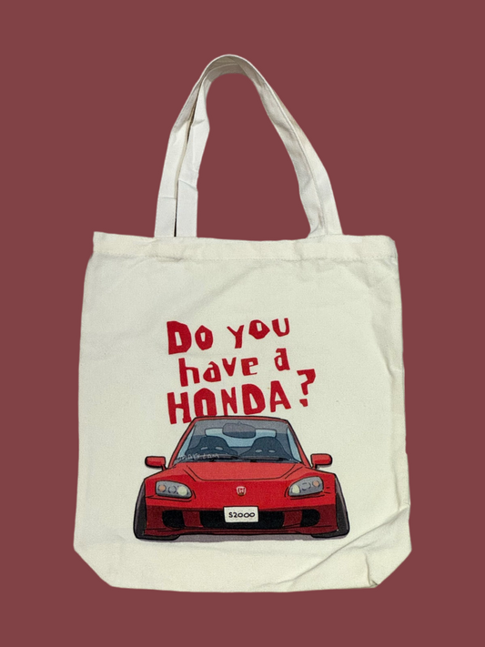 【Honda】Do you have a Honda? (紅色S2000)帆布袋