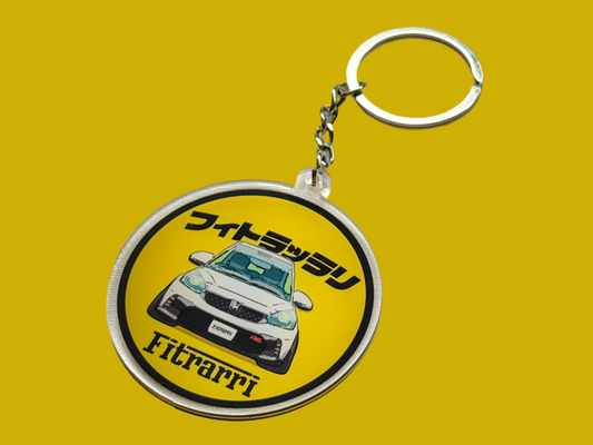 【Fitrarri】フィトラリHonda Fit/Jazz RS亞加力膠鎖匙扣
