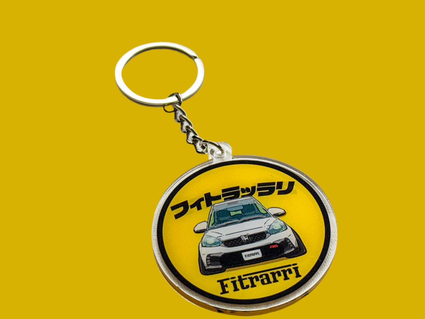 【Fitrarri】フィトラリHonda Fit/Jazz RS亞加力膠鎖匙扣