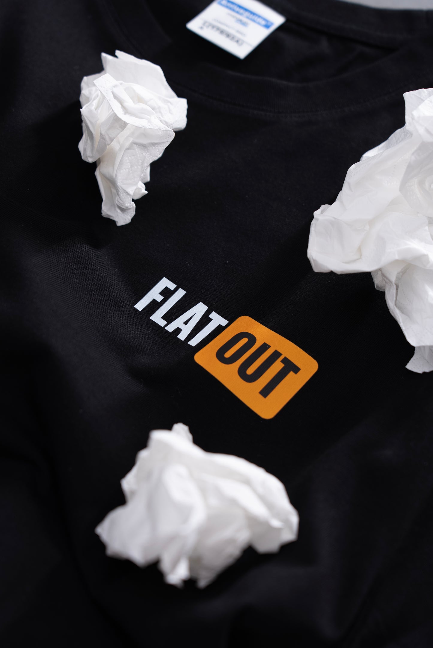 【FlatOut】Flat Out短袖黑色T恤