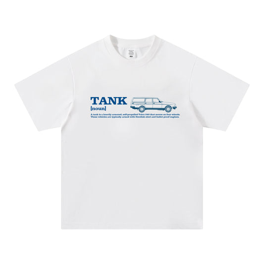 【Volvo】Volvo 240「Tank」白色短袖T Shirt