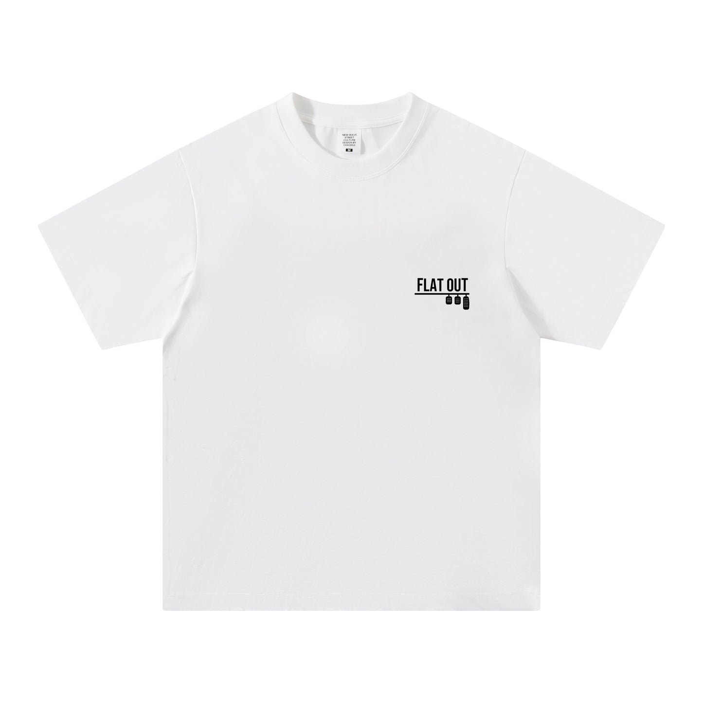 【FlatOut】Flat Out元祖Logo 白色短袖T Shirt