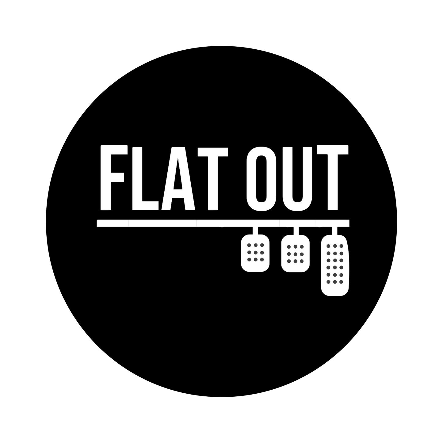 【FlatOut】Flat Out圓形靜電貼