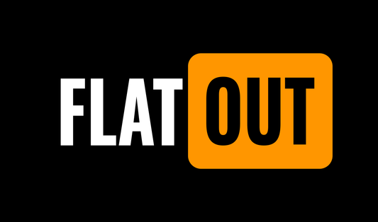 【FlatOut】Flat Out 長方形貼紙