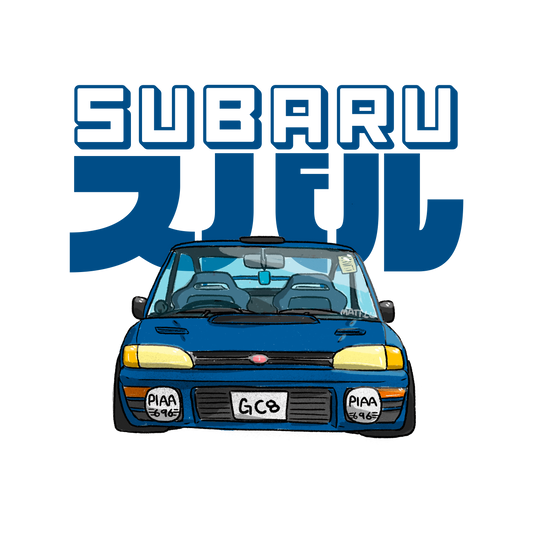 【Subaru】Subaru スバル GC8透明底貼紙