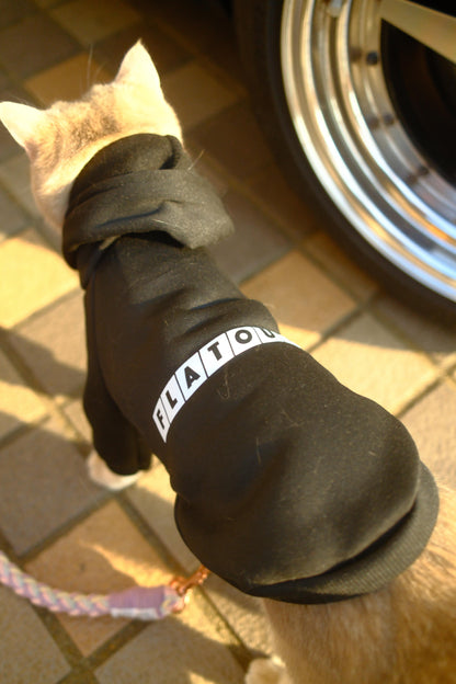 【FlatOut】Flat Out「狗狗衫」黑色寵物連帽衛衣