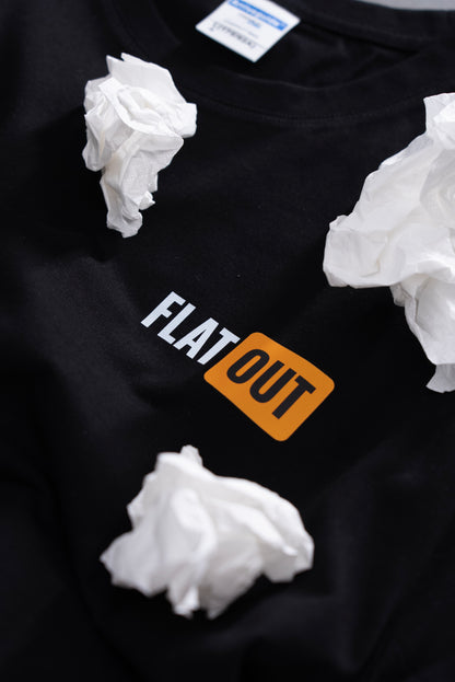 【FlatOut】Flat Out短袖黑色T恤