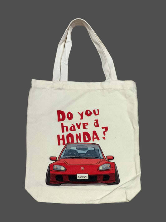 【Honda】Do you have a Honda？ （紅色S2000）帆布袋