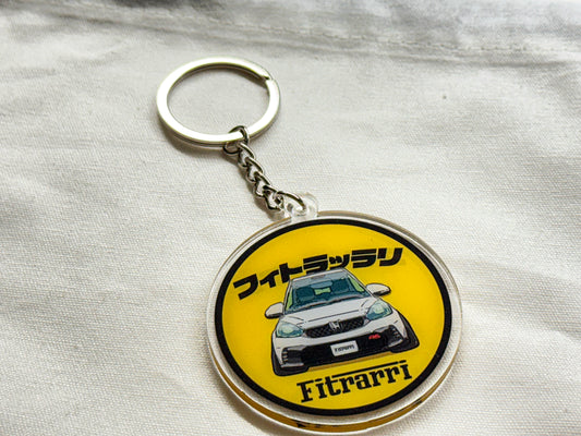 【Fitrarri】フィトラリHonda Fit/Jazz RS亞加力膠鎖匙扣