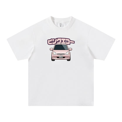 【Toyota】Toyota Echo 「ピンクエコー」 短袖T Shirt（白色）